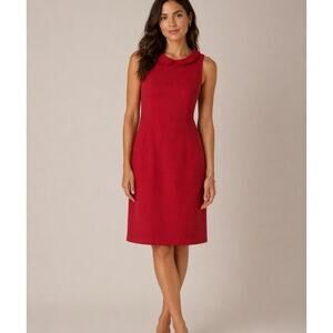EUC Boden Roma Coral Peter Pan Collar Back Button Shift Dress UK 8L US 4L